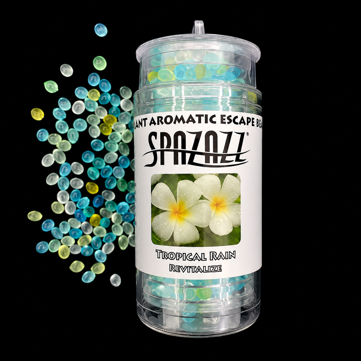 Aroma Beads 0.5 Oz Tropical Rain Revitalize - SPAZAZZ