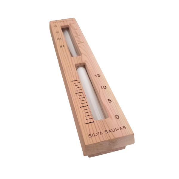 Silva™ Sauna Sand Clock Timer Countdown 'Premium' Cedar Finish