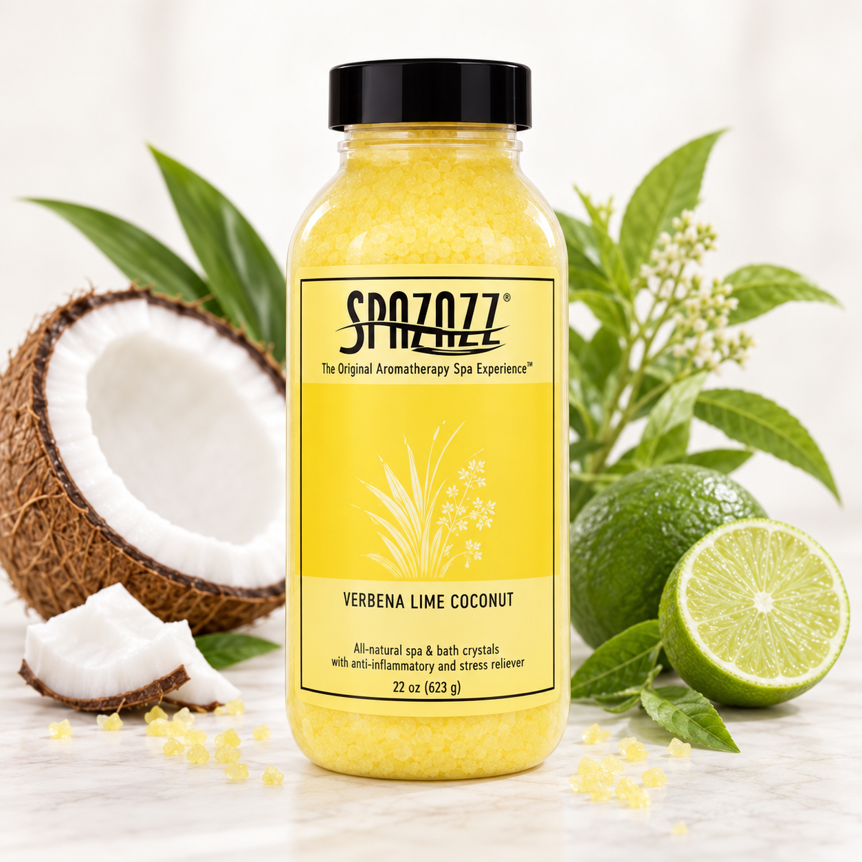 Escape Crystals Verbena Lime Coconut "Awaken" SPAZAZZ