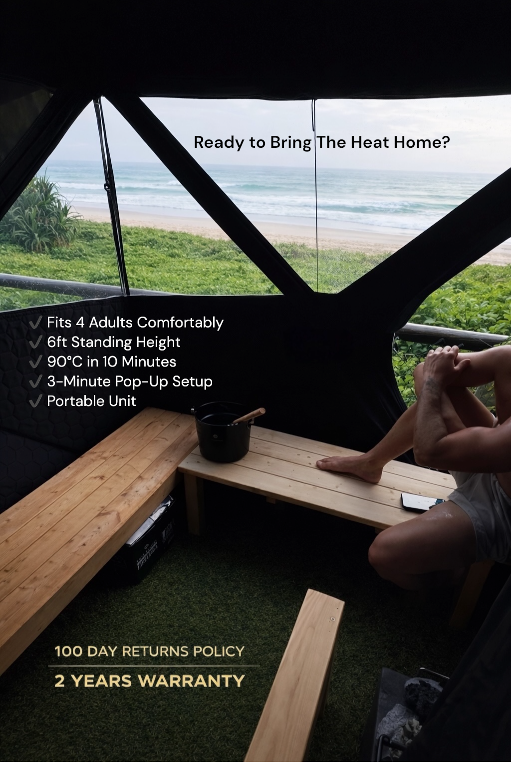 Silva™️Pop up Tent - Fire Retardant / Weatherproof