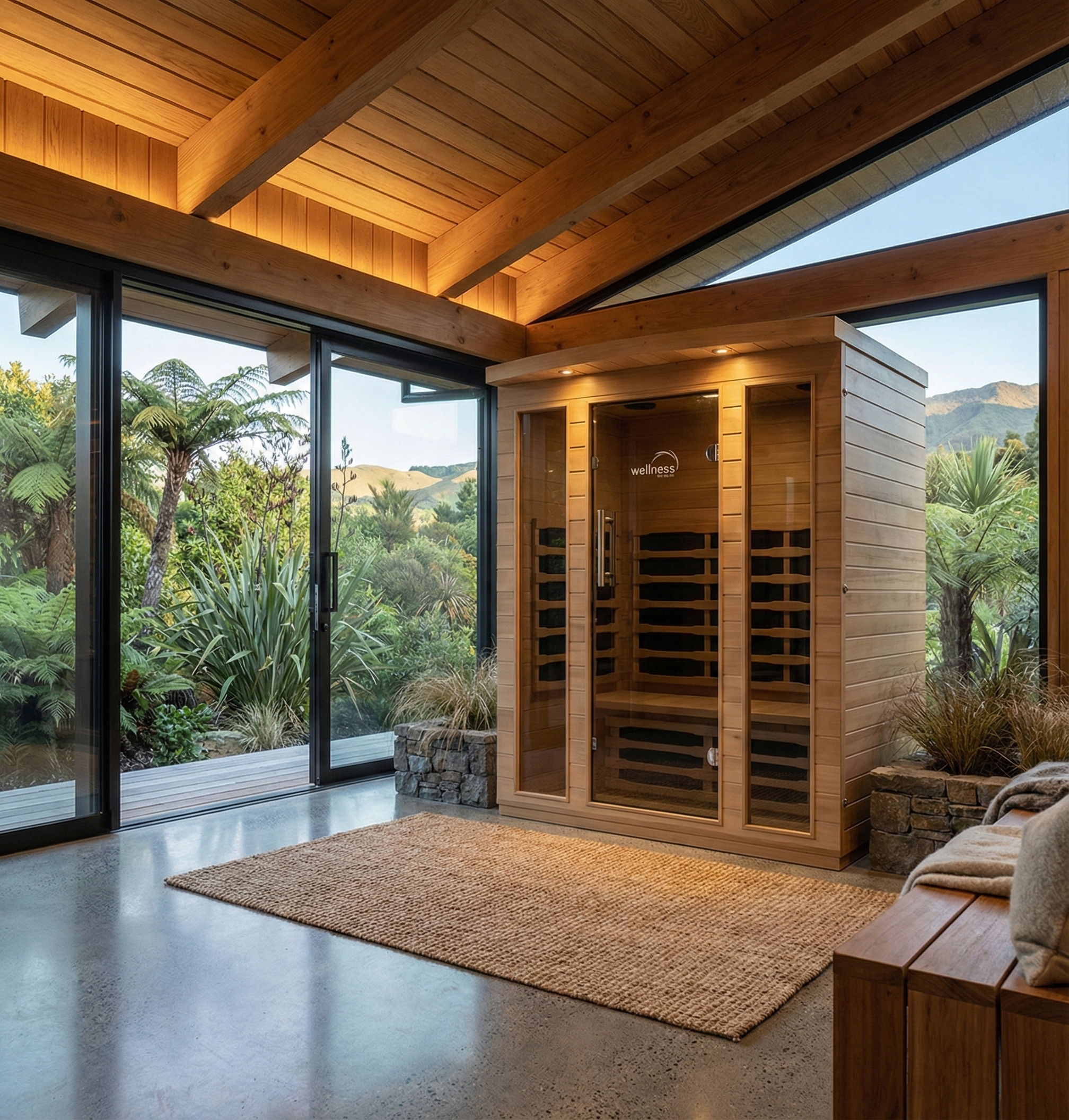 Wellness 3-4 Person Indoor Sauna