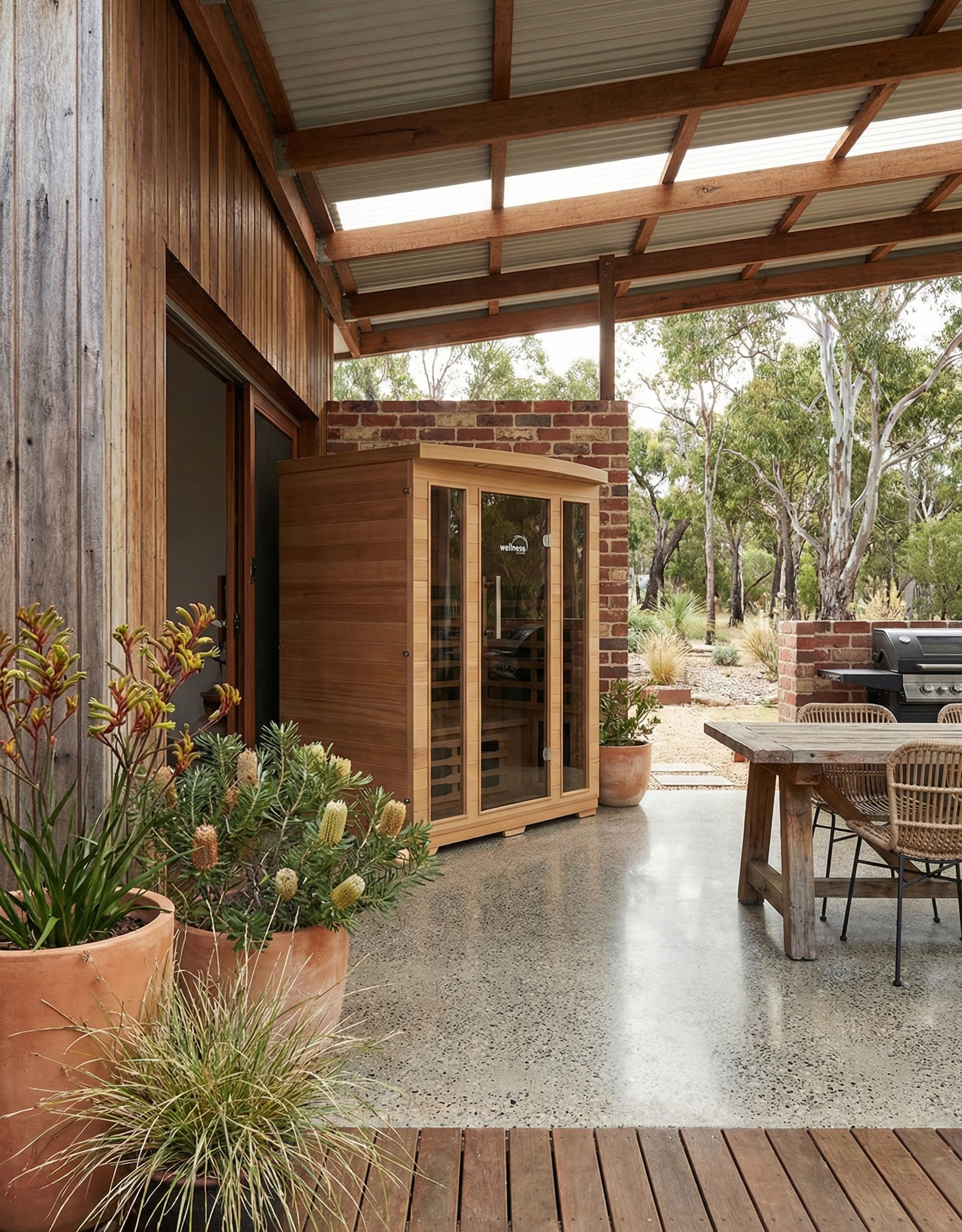 Wellness 3-4 Person Indoor Sauna