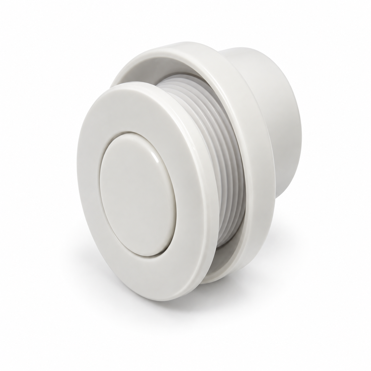Air Button Bath Slimline White