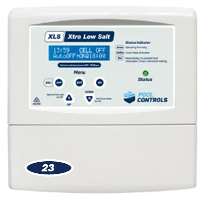 XLS23 Low Salt Pool Chlorinator - 23g/hr