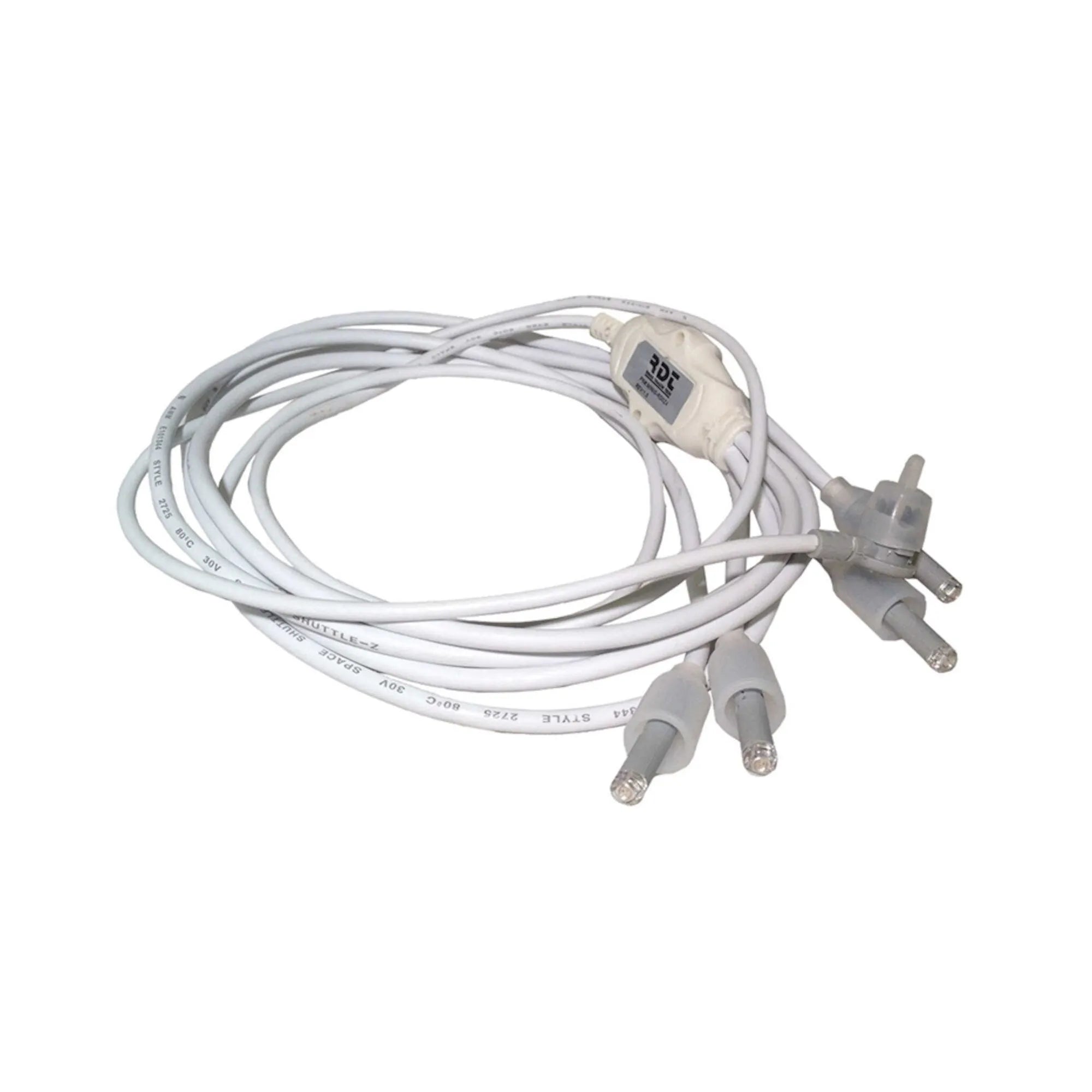 Rising Dragon quad mini spa LED light 2 wire POL connector in grey housing.