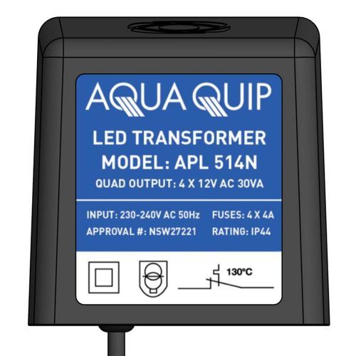 Plug-In 12V x 30VA Transformer for LED Pool Lights