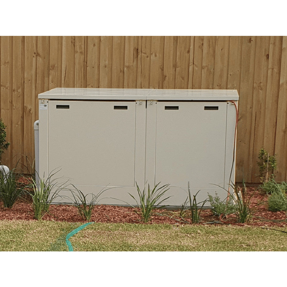 Pool Equipment Enclosure Two Compartments 2 x 900 Wide