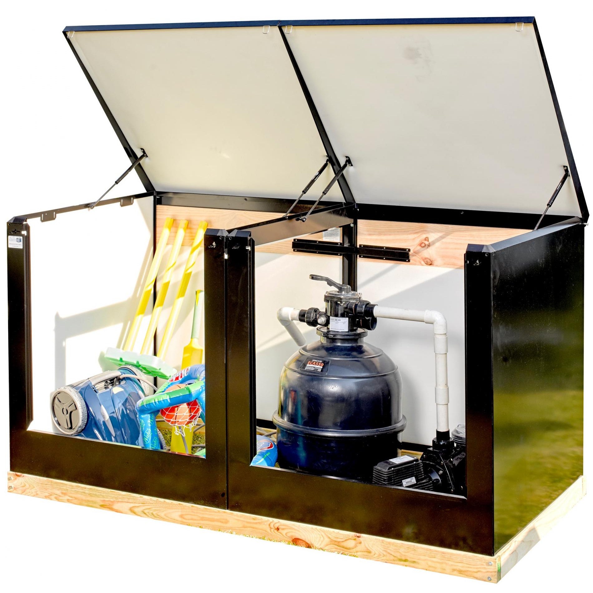 Pool Equipment Enclosure Two Compartments 2 x 900 Wide