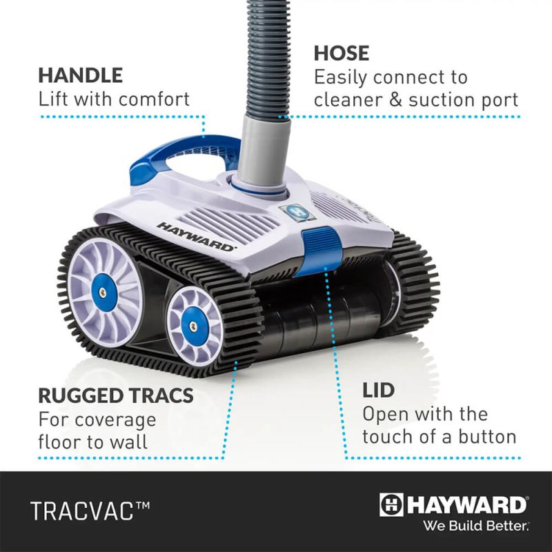 Hayward TracVac Automatic Suction Side Pool Cleaner - Wall Climber
