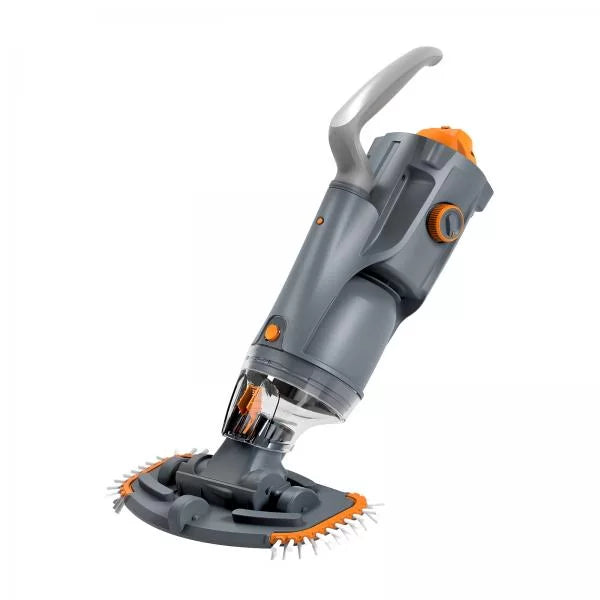 Compact cordless pool and spa vacuum Vektro Junior MKII with handheld design and debris collection chamber