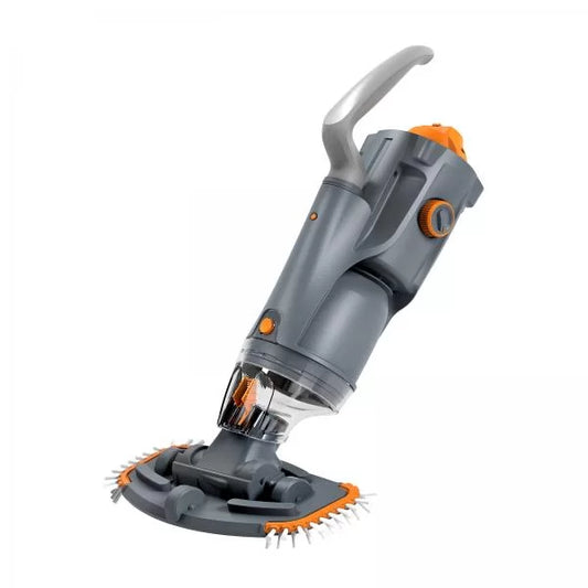 Compact cordless pool and spa vacuum Vektro Junior MKII with handheld design and debris collection chamber