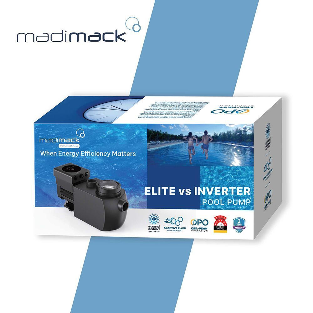 Madimack InverFlow Pro 1HP Eco Pool Pump 6 Star Rated