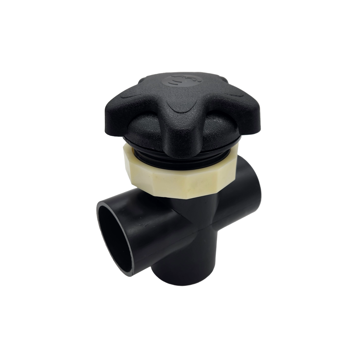 Jazzi Spas 50mm 3 Way Diverter - Black
