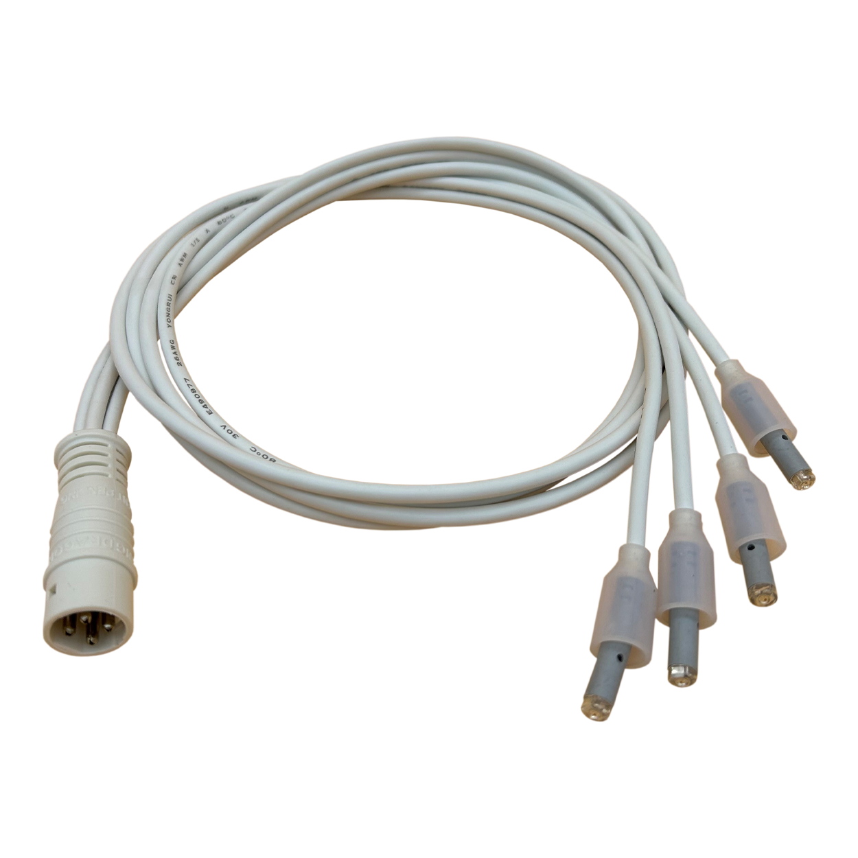 Rising Dragon 4 Wire Quad POL LED Light Cord(Moulded Plug)