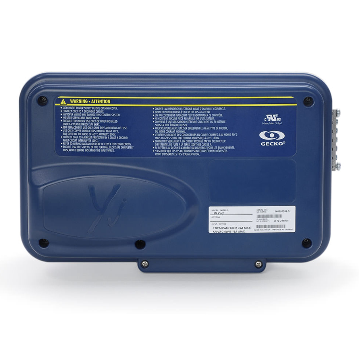 Gecko Aeware IN.YJ-3 Spa Controller c/w Brackets