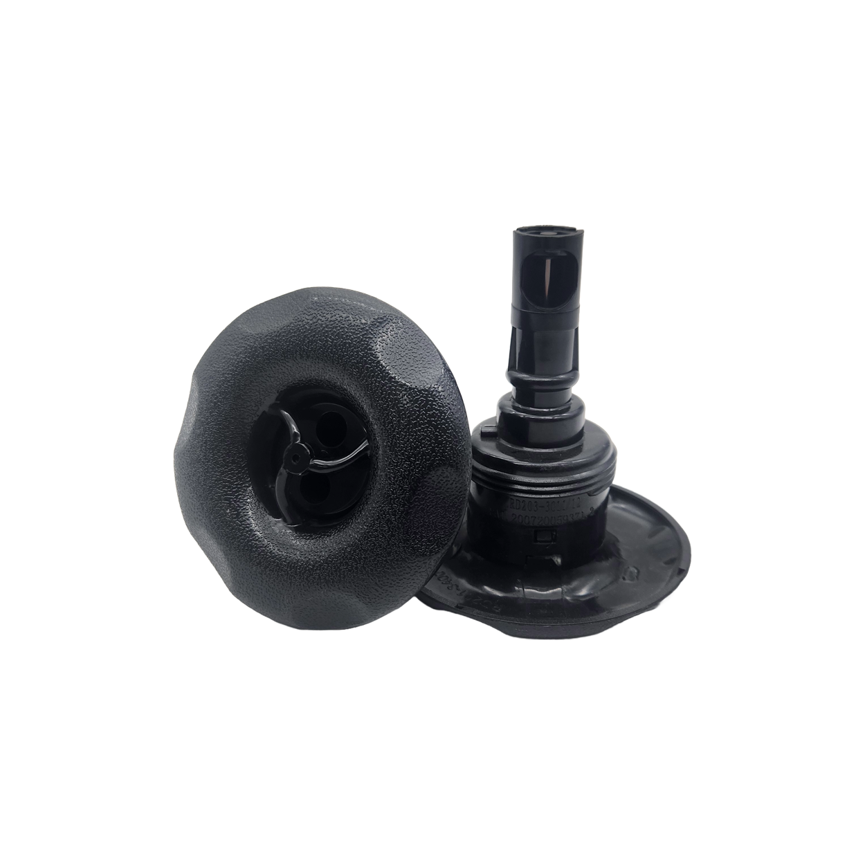 Rising Dragon 3" Twin Pulse Jet Scalloped Black