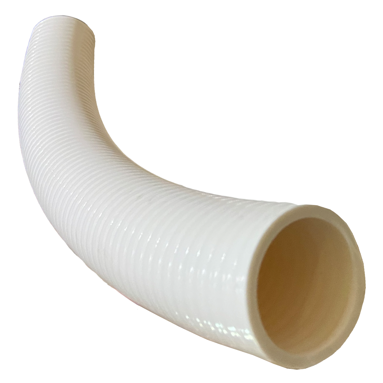 50mm White PVC Flexi Pipe - 15m Roll