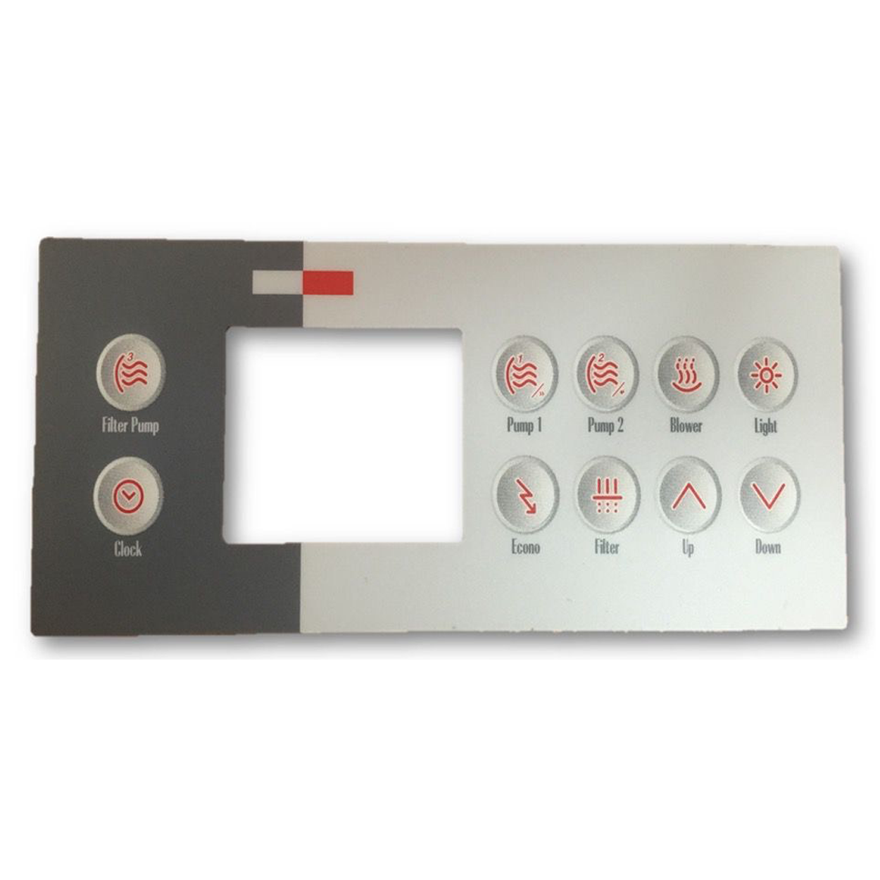 Gecko TSC-4/K-4 10 Button Overlay