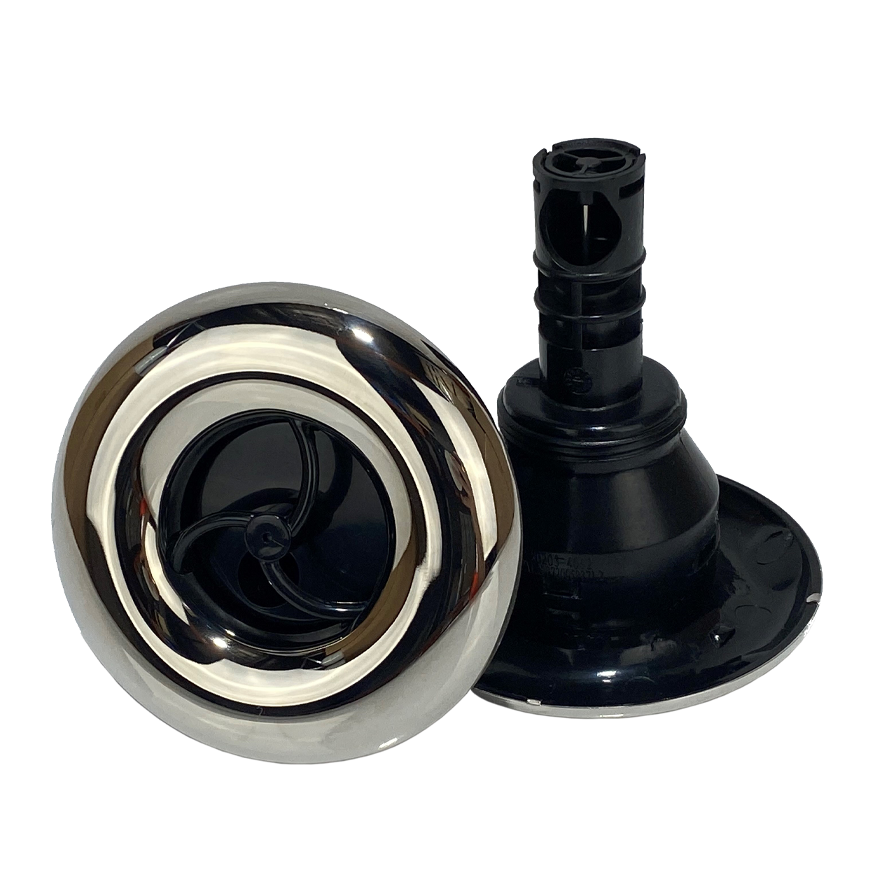 Rising Dragon 4" Single Pulse Jet Stainless Steel and Black