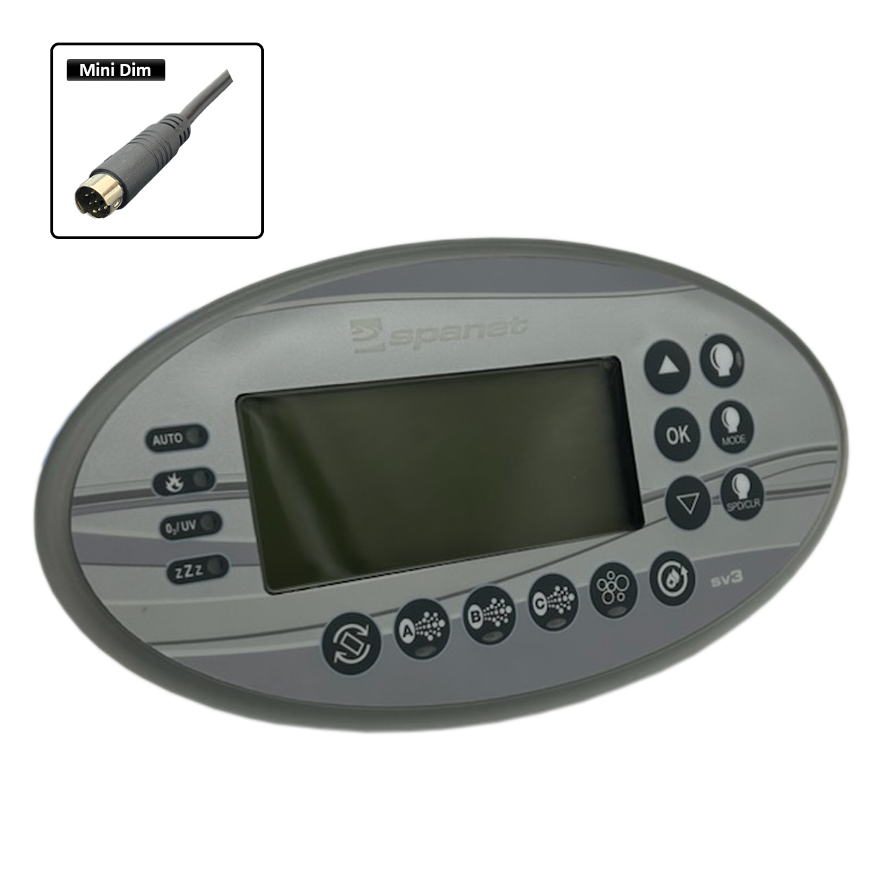 Spanet XS3000 SV Style Touchpad and Overlay