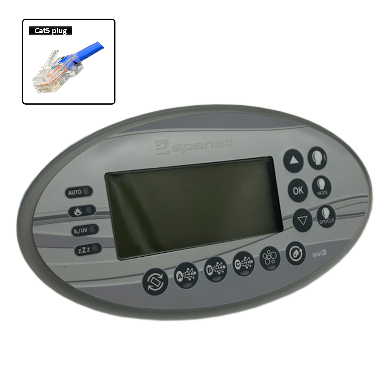 Spanet SV3 Touchpad and Overlay
