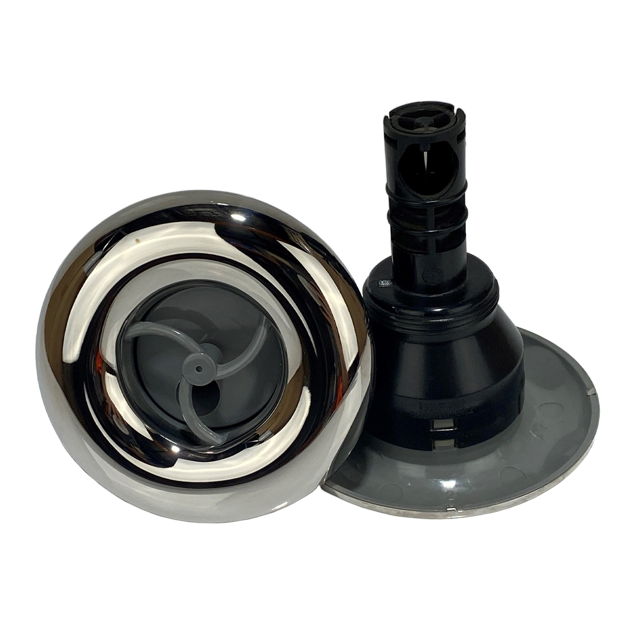 Rising Dragon 4" Single Pulse Jet Stainless Steel and Grey