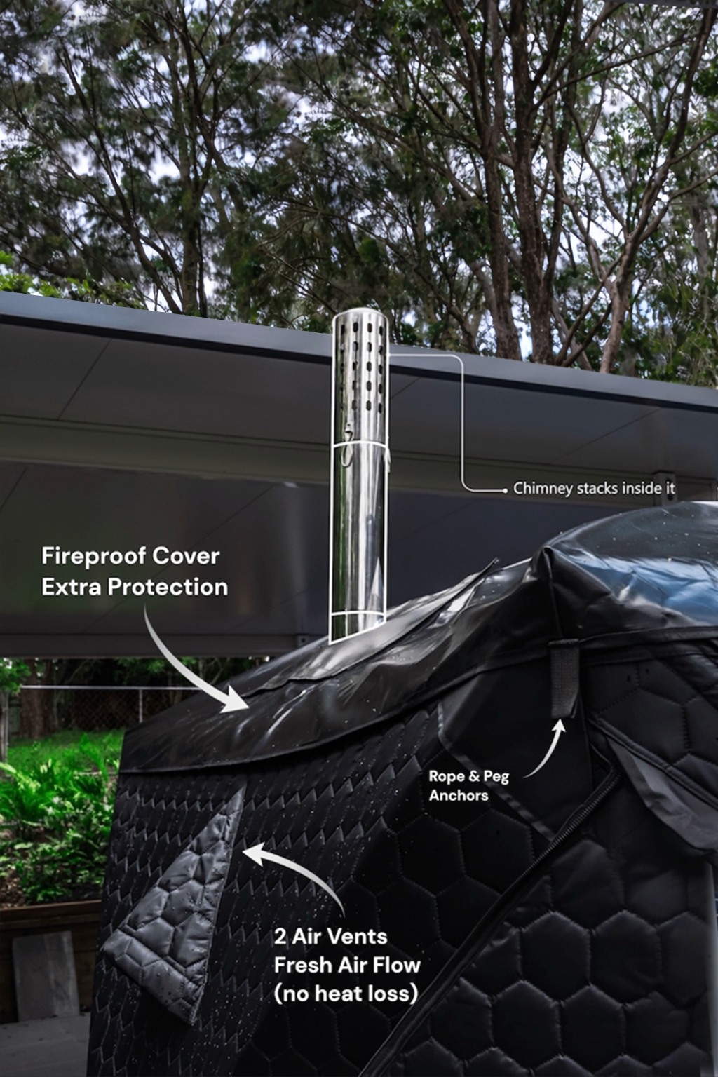 Silva™️Portable Wood-Fired Sauna — Core Outdoor System